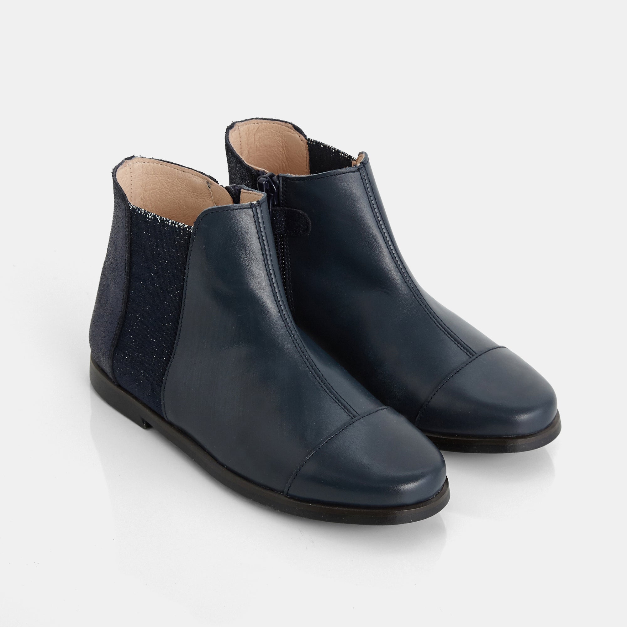 3 QTY / MARINE JACADI CHAUSSURES CUIR LOUISE