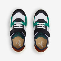 50 QTY / BLANC/VERT CHAUSSURES CUIR ECLAIR