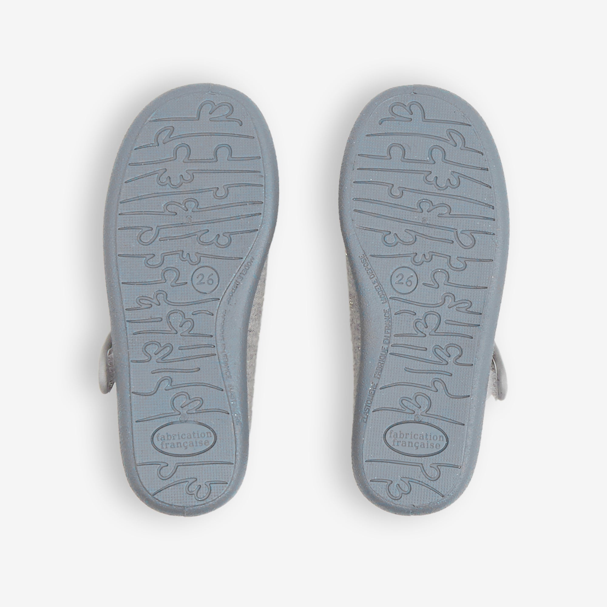 3 QTY / GRIS CHINE  CHAUSSURES TOILE ESOPE
