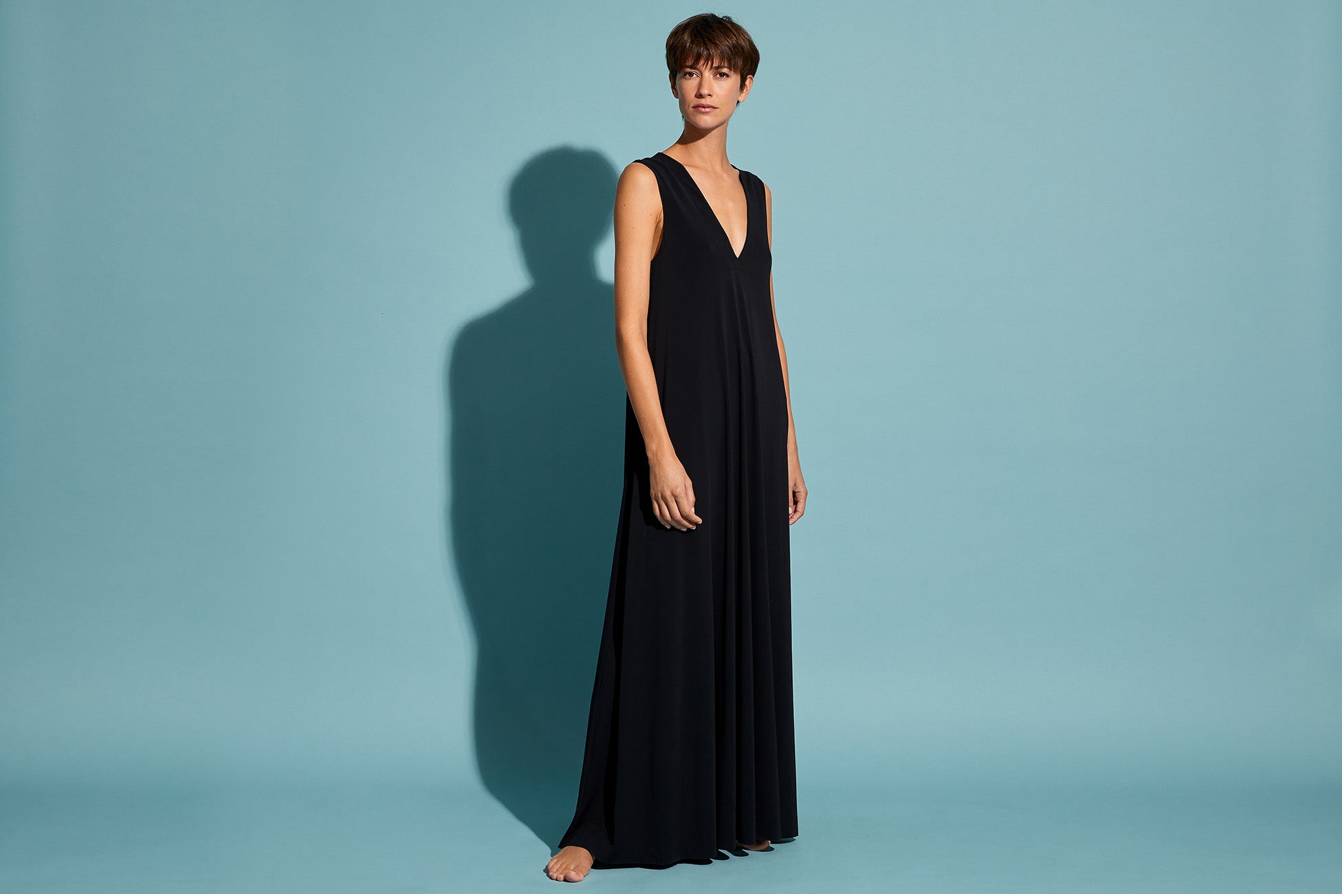 NOIR AXELLE ROBE LONGUE