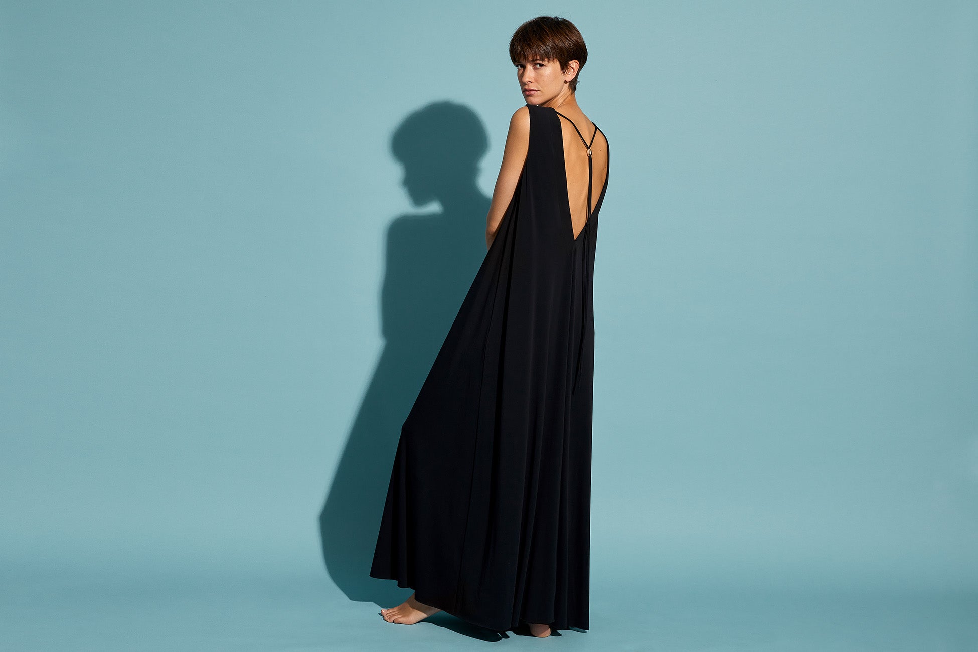 NOIR AXELLE ROBE LONGUE