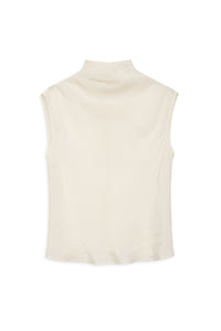 Top Ianna en soie mélangée - Off White