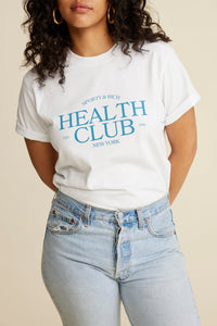 T-shirt Healrh Club imprimé - White
