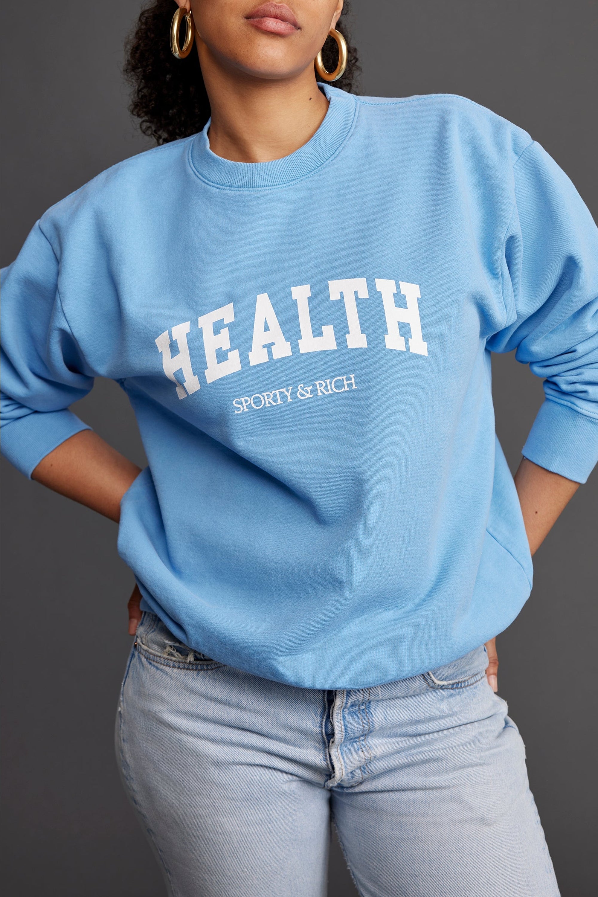 Sweatshirt Health Ivy imprmé - Atlantic