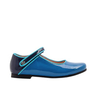 21 QTY / BLEU RIVAGE CHAUSSURES CUIR DANELLE CUIR VERNIS