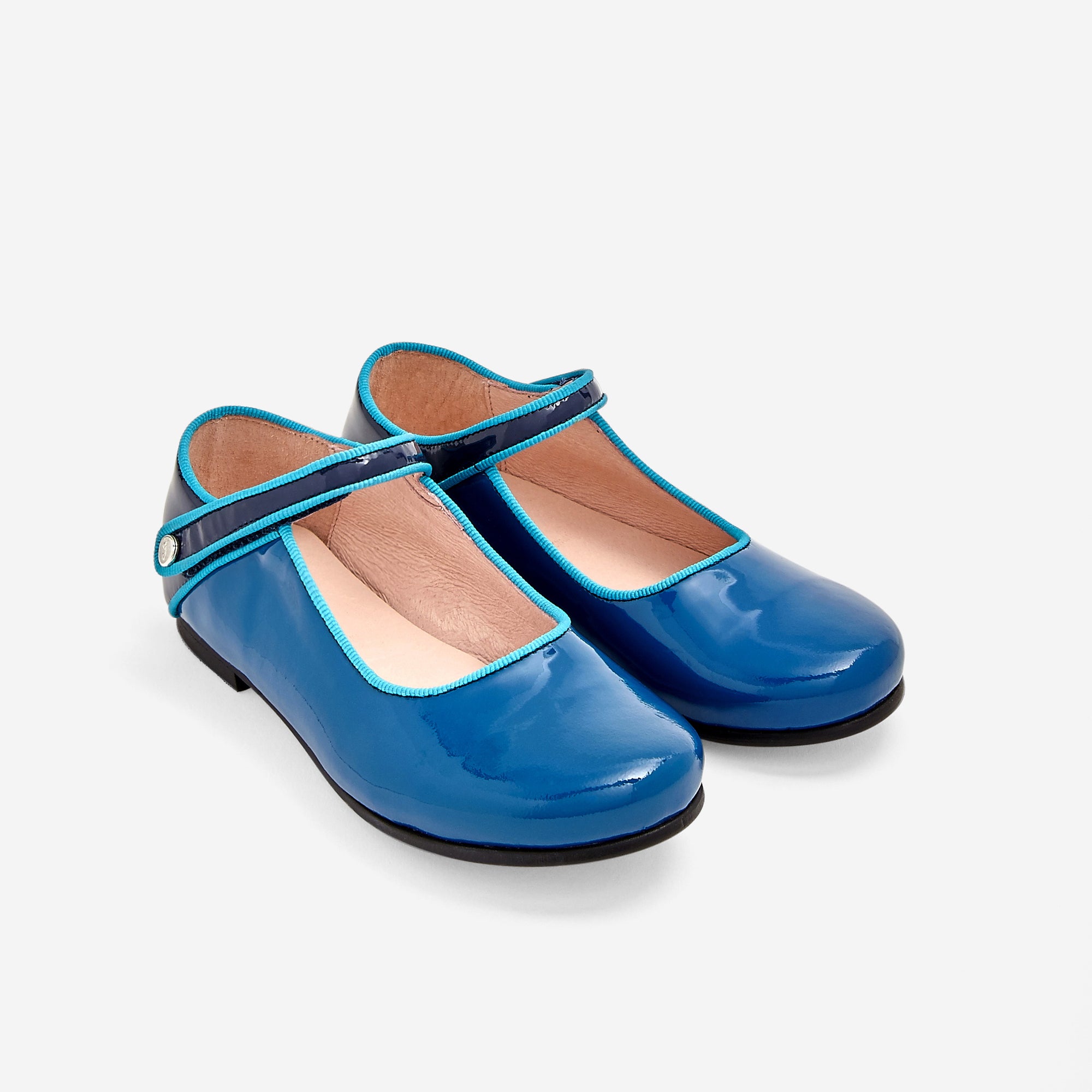 21 QTY / BLEU RIVAGE CHAUSSURES CUIR DANELLE CUIR VERNIS