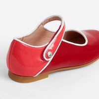 6 QTY / BORDEAUX/ROSE CHAUSSURES CUIR DANELLE CUIR VERNIS