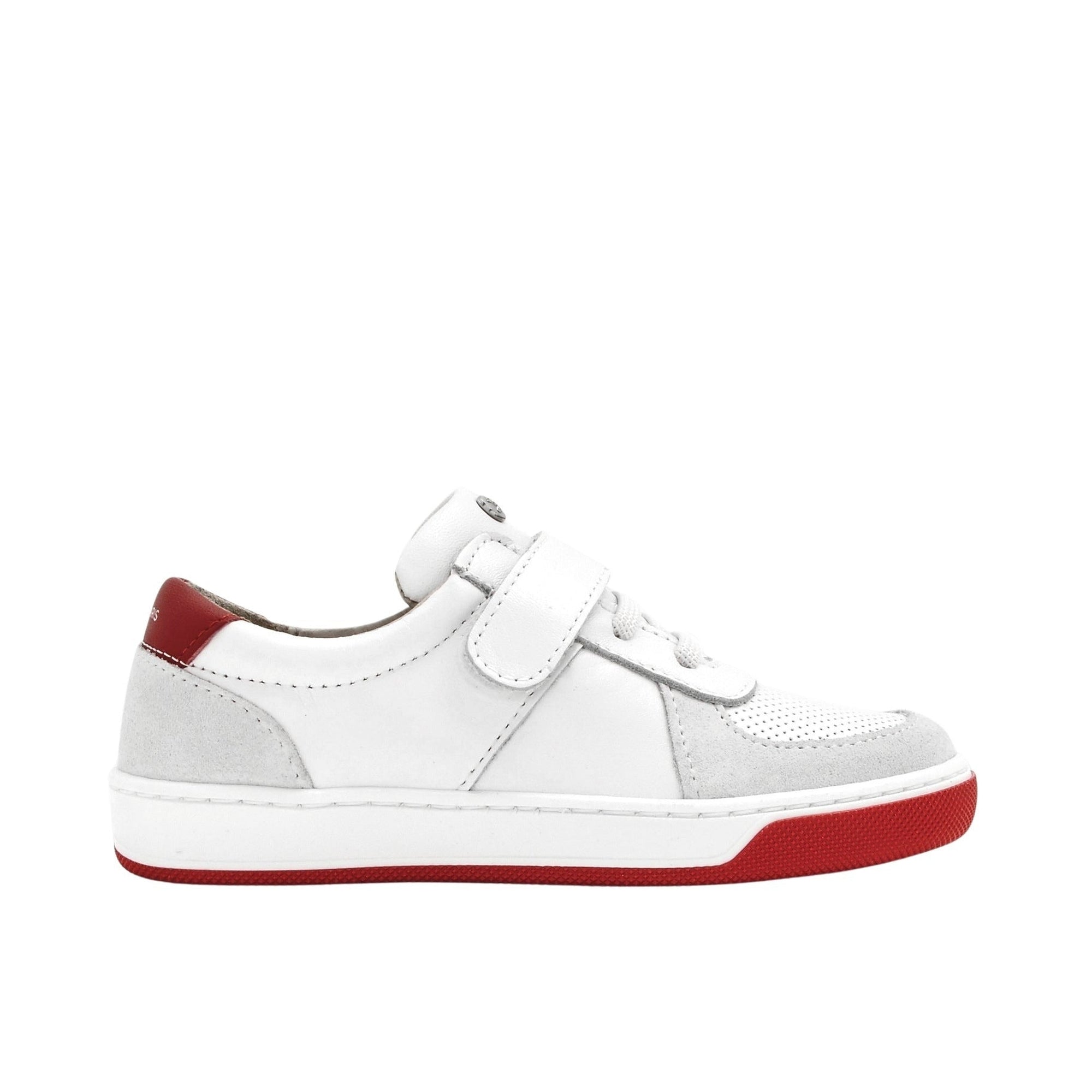1 QTY / BLANC/ROUGE CHAUSSURES CUIR DONOVAN
