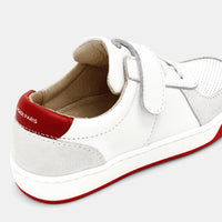 1 QTY / BLANC/ROUGE CHAUSSURES CUIR DONOVAN