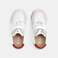1 QTY / BLANC/ROUGE CHAUSSURES CUIR DONOVAN