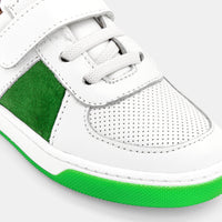 0 QTY / BLANC/VERT CHAUSSURES CUIR DONOVAN