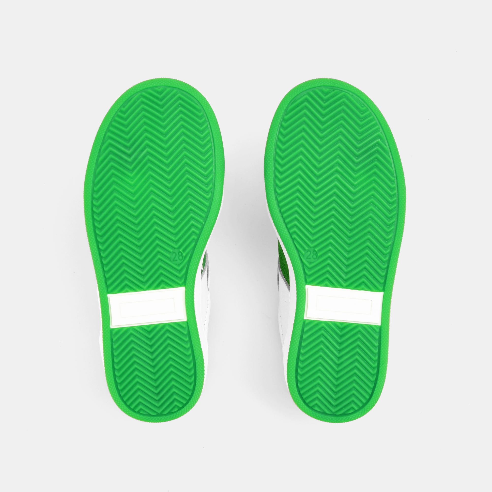 0 QTY / BLANC/VERT CHAUSSURES CUIR DONOVAN