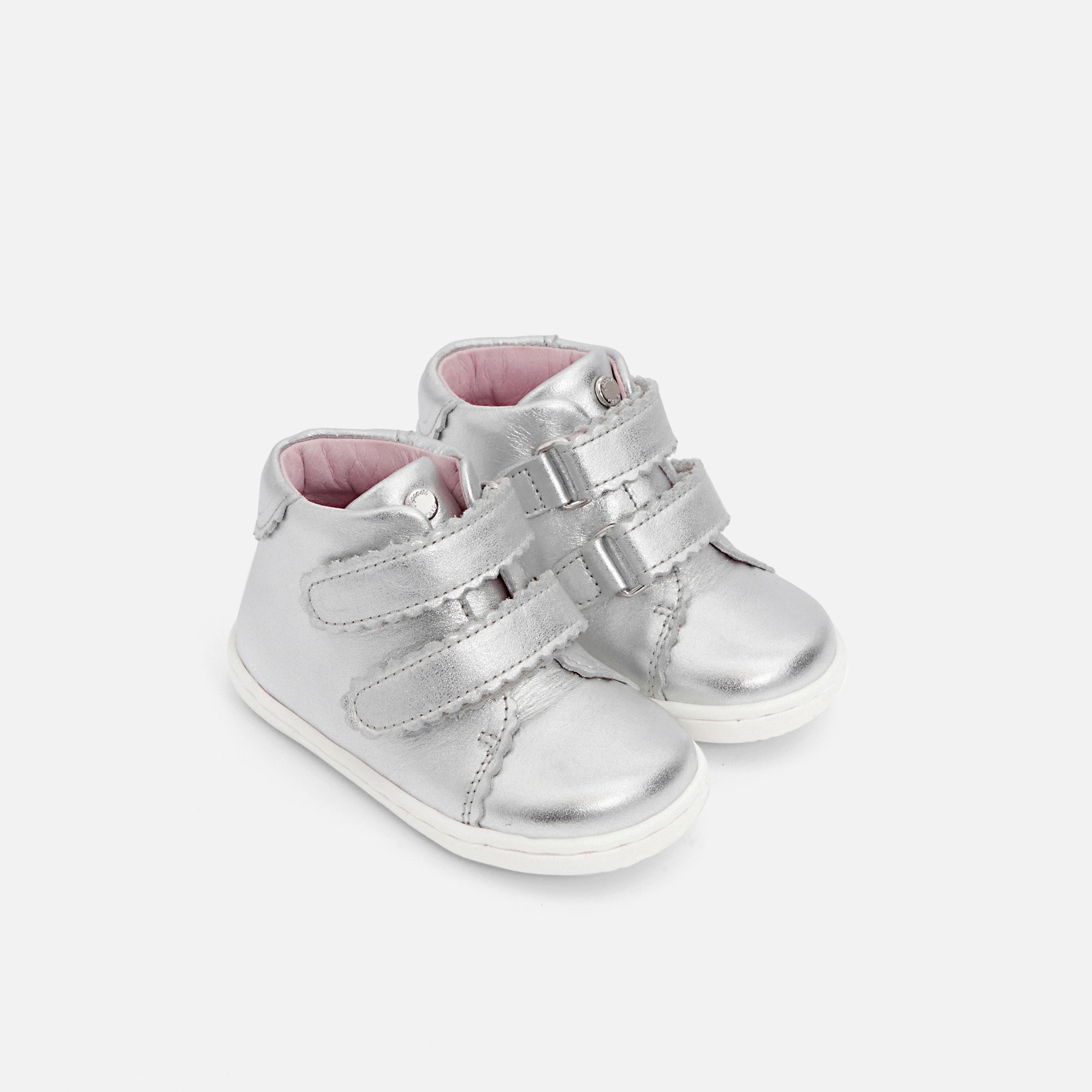 0 QTY / ARGENT CHAUSSURES CUIR DONNA