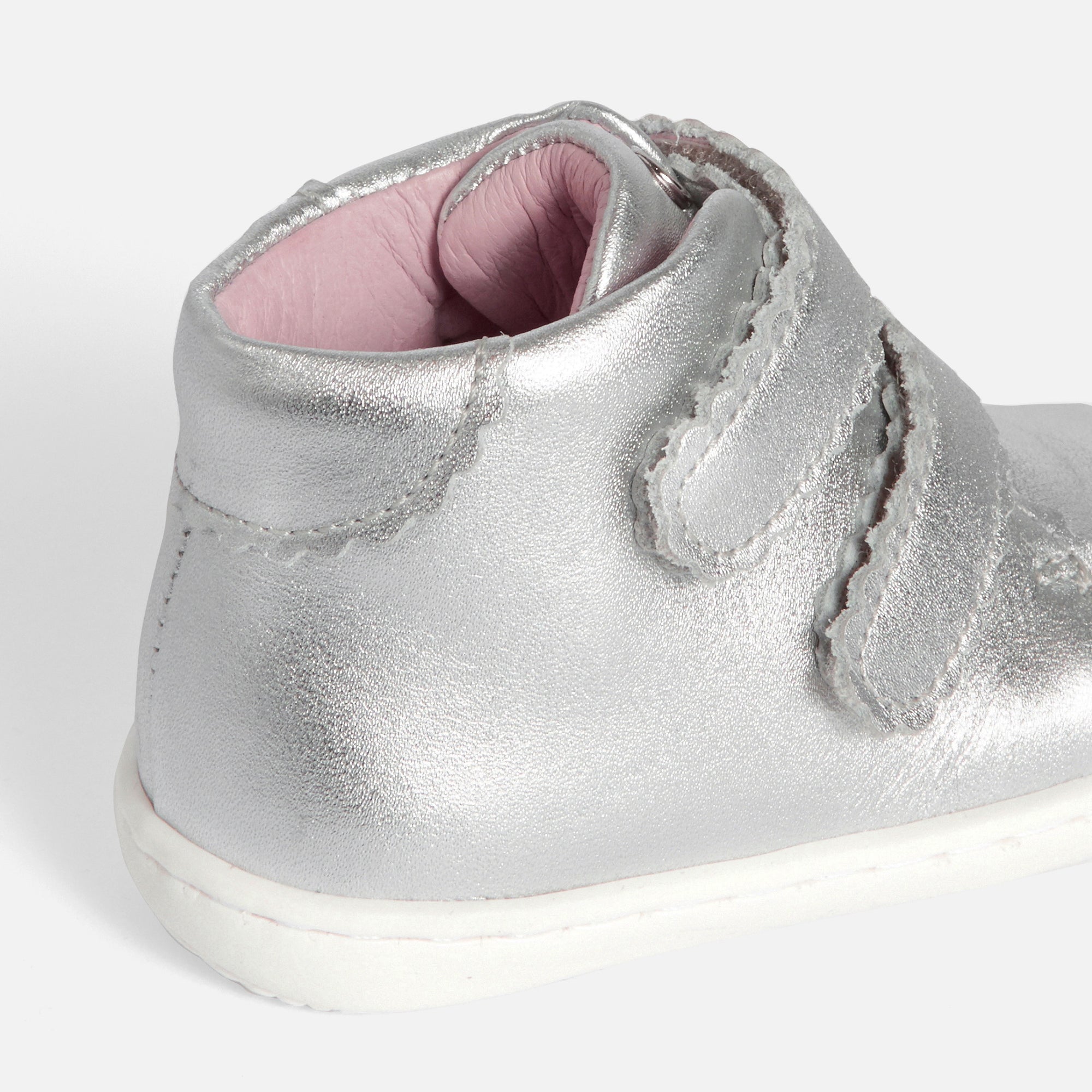 0 QTY / ARGENT CHAUSSURES CUIR DONNA