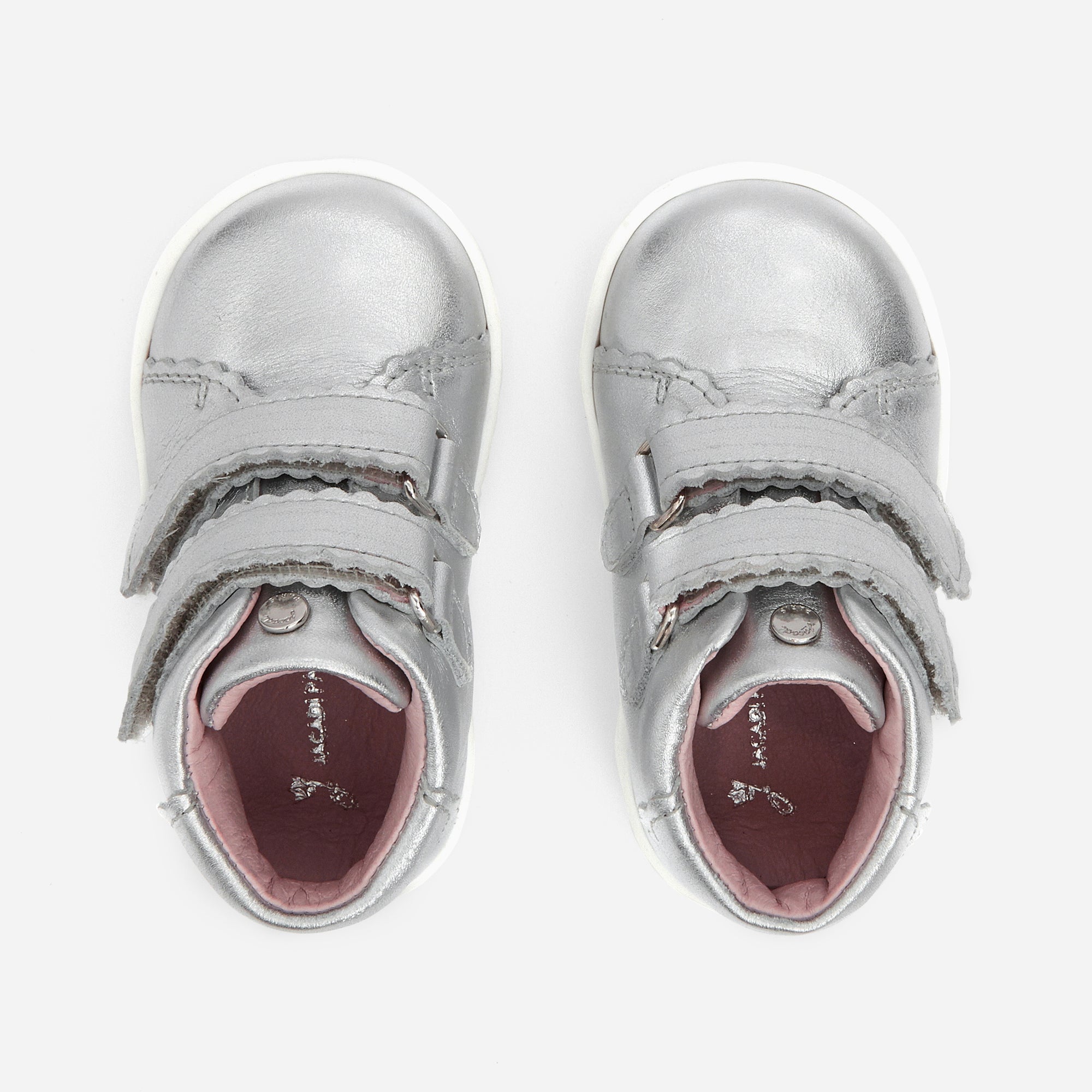 0 QTY / ARGENT CHAUSSURES CUIR DONNA