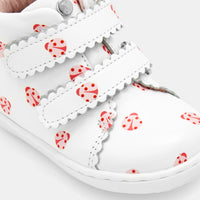 1 QTY / BLANC/MULTICO CHAUSSURES CUIR DONNA