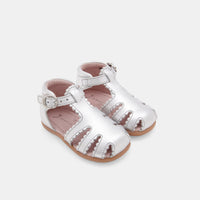 1 QTY / ARGENT CHAUSSURES CUIR DUNE