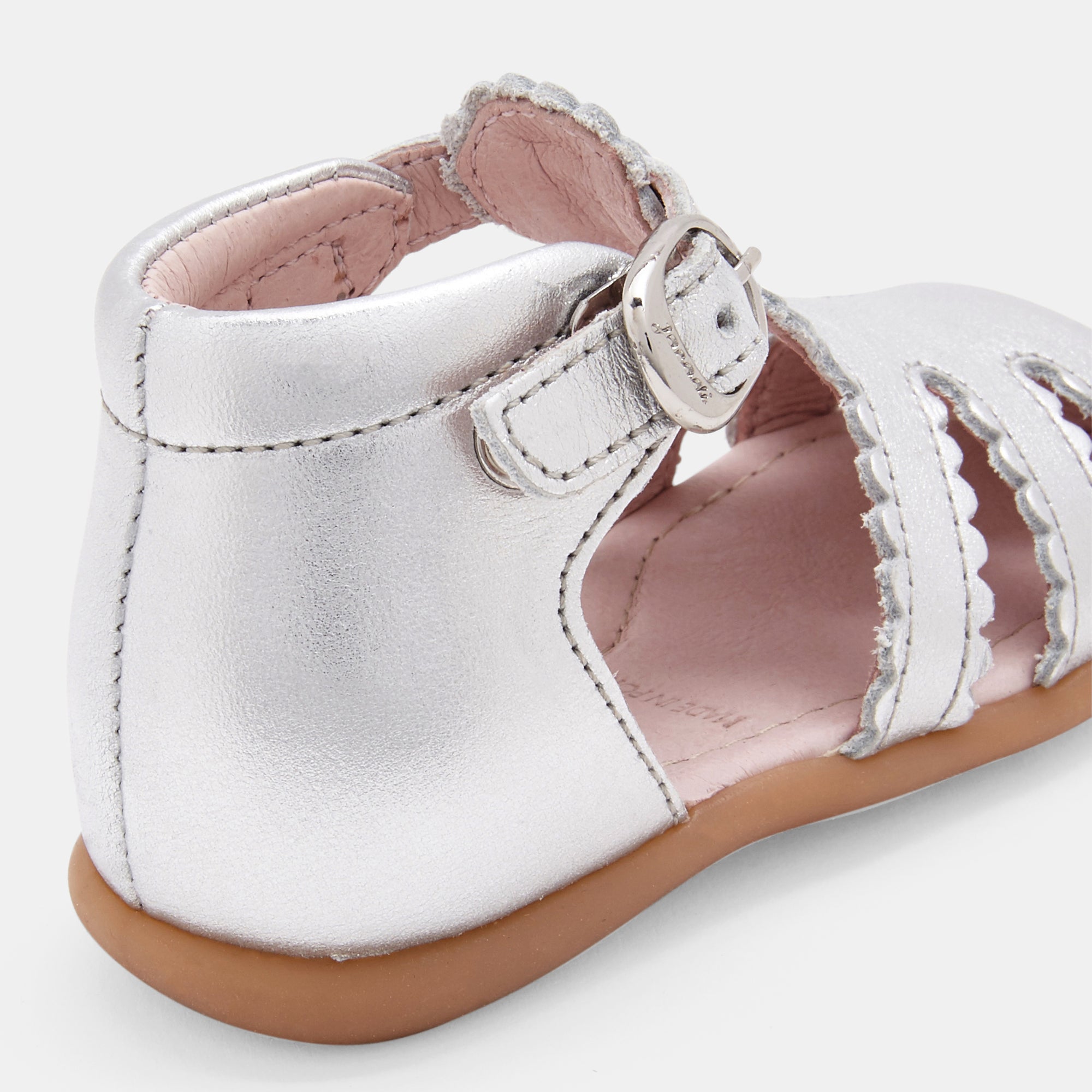 1 QTY / ARGENT CHAUSSURES CUIR DUNE