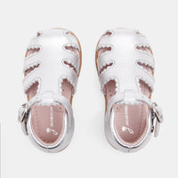 1 QTY / ARGENT CHAUSSURES CUIR DUNE