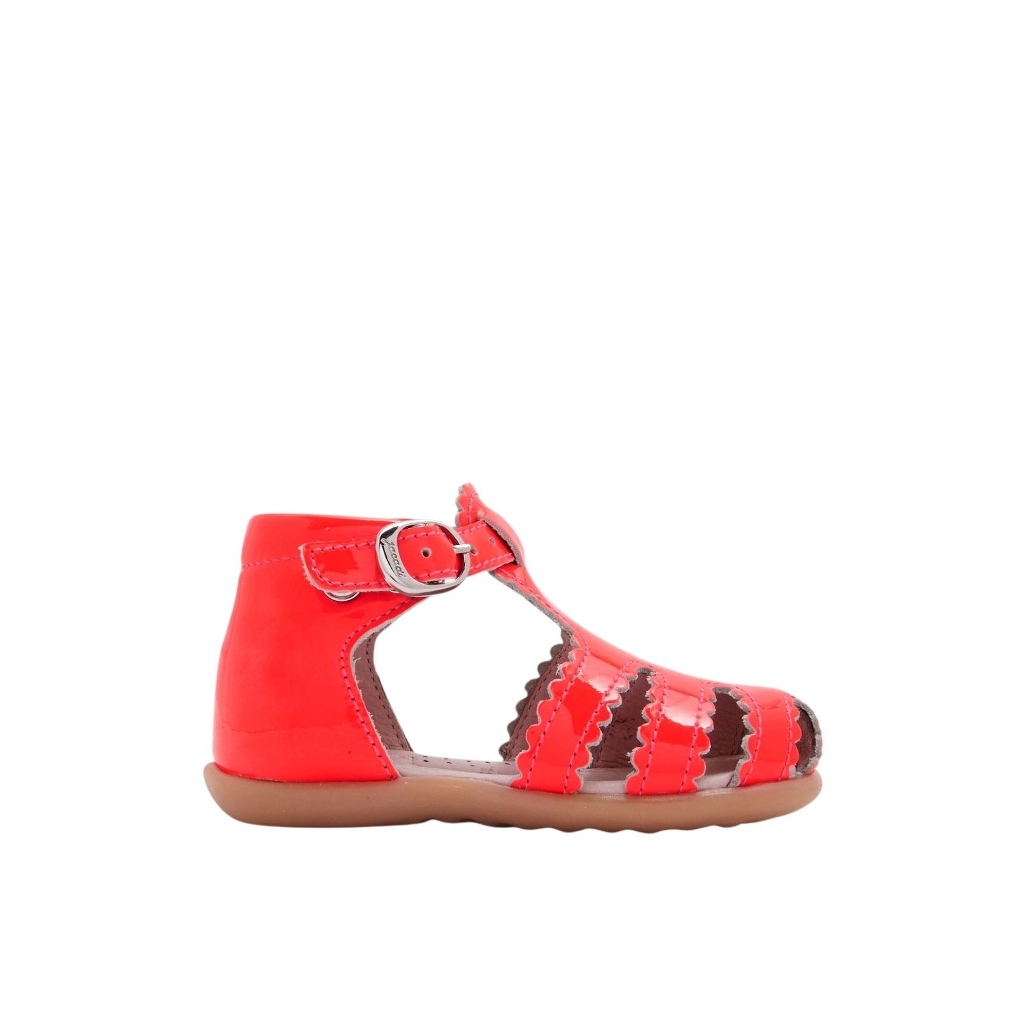 55 QTY / ROSE FLUO CHAUSSURES CUIR DUNE VERNIS