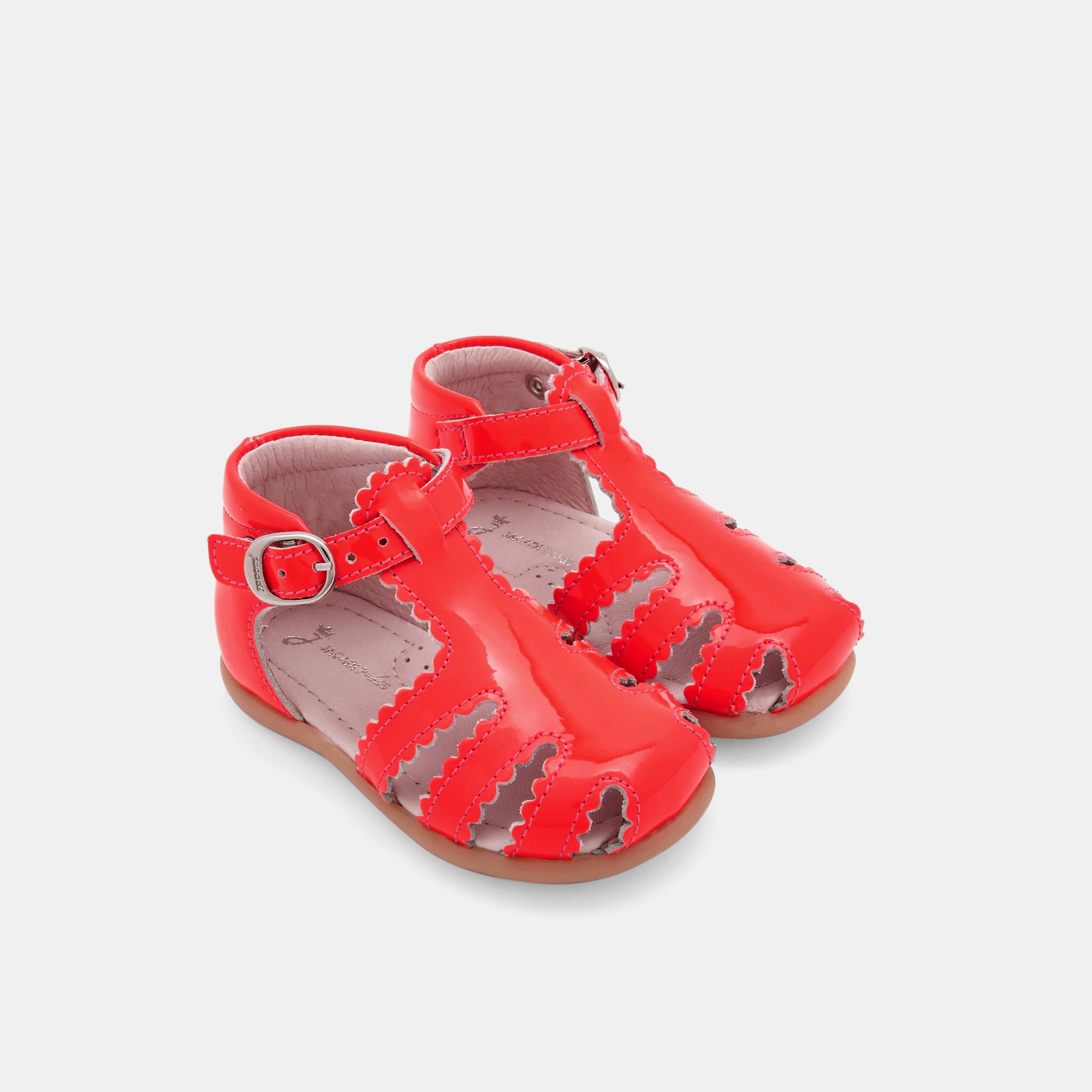 55 QTY / ROSE FLUO CHAUSSURES CUIR DUNE VERNIS