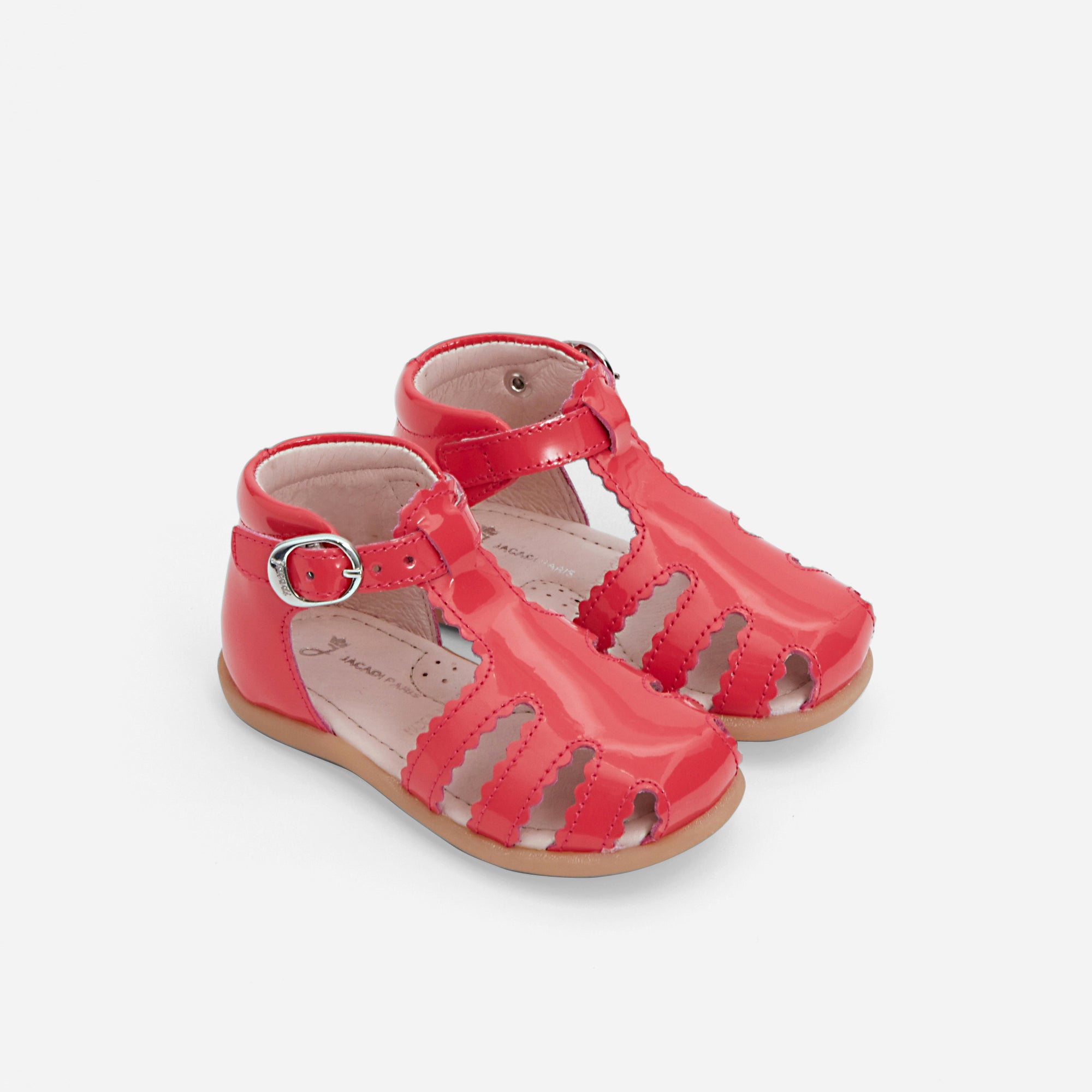 5 QTY / ROSE THE FONCE CHAUSSURES CUIR DUNE VERNIS