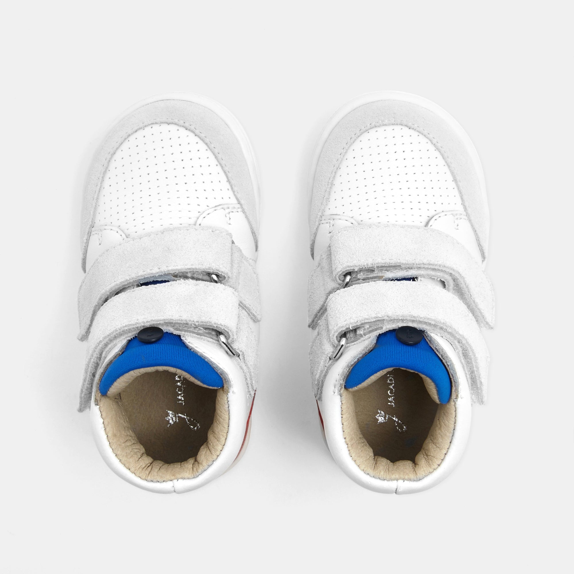 7 QTY / BLANC/MULTICO CHAUSSURES CUIR DOUGLAS