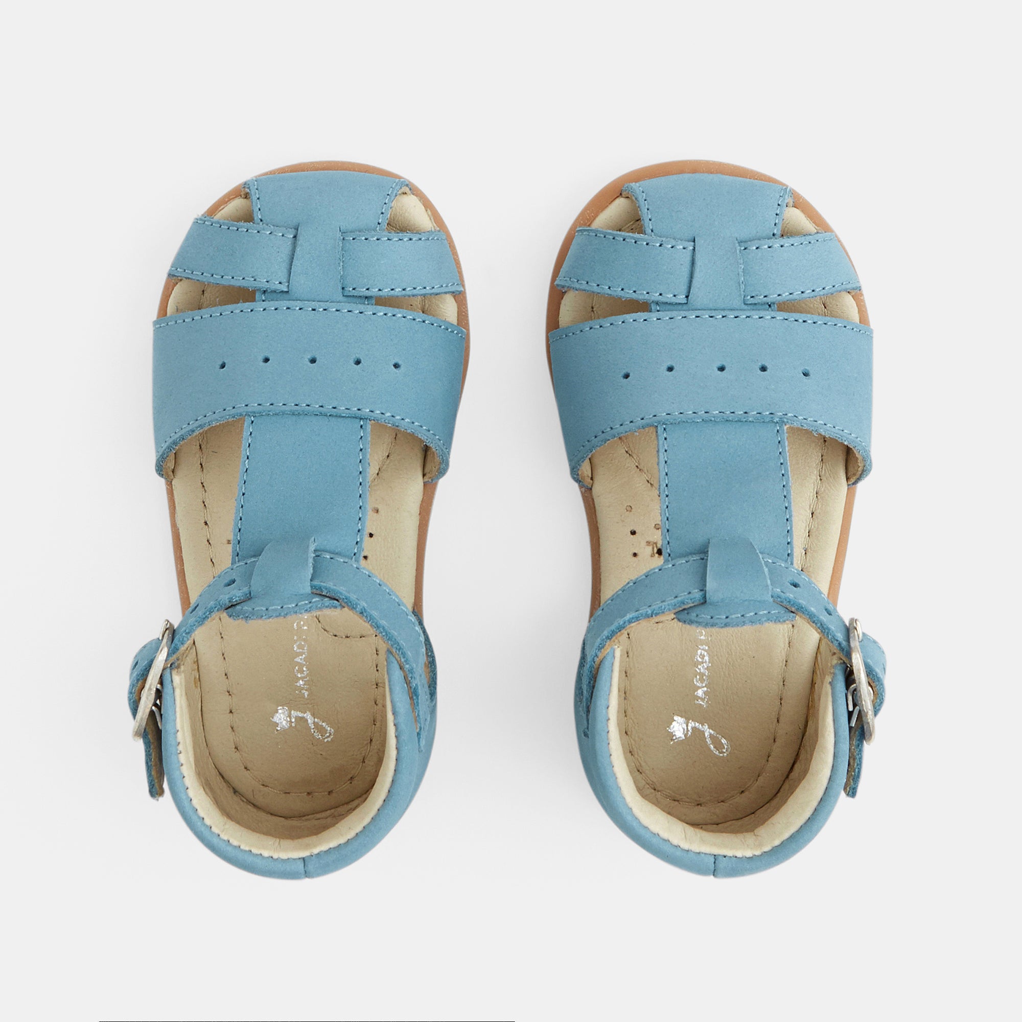 68 QTY / BLEU CLAIR  CHAUSSURES CUIR DENVER