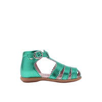 14 QTY / BLEU TURQUOISE CHAUSSURES CUIR DINETTE
