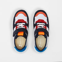 0 QTY / BLANC/MULTICO CHAUSSURES CUIR ECLAIR
