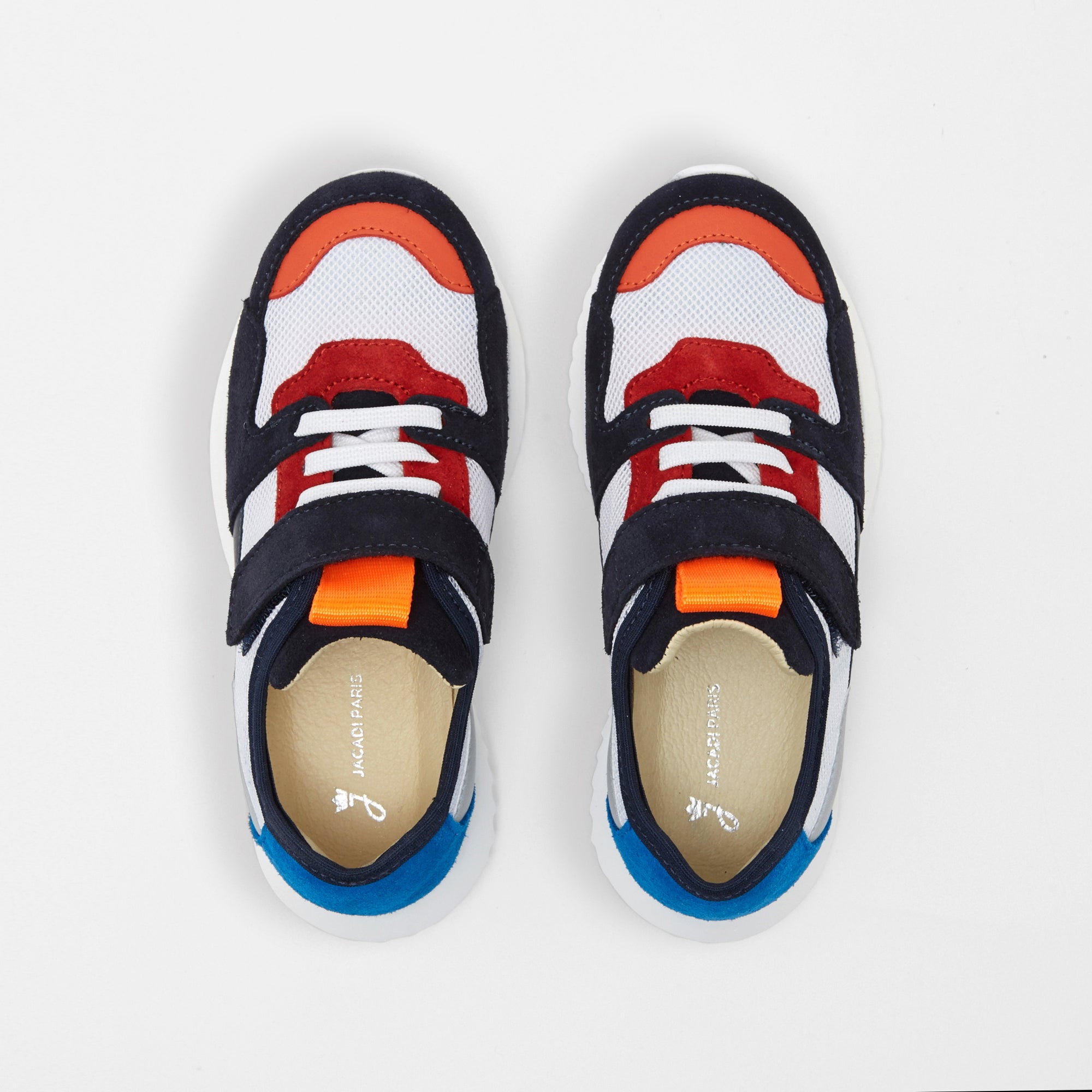 0 QTY / BLANC/MULTICO CHAUSSURES CUIR ECLAIR