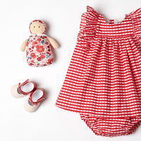 599 QTY / MULTICO PUERICULTURE JOUETS POUPEE JOSEPHINE LIBERTY PETITE CERISE