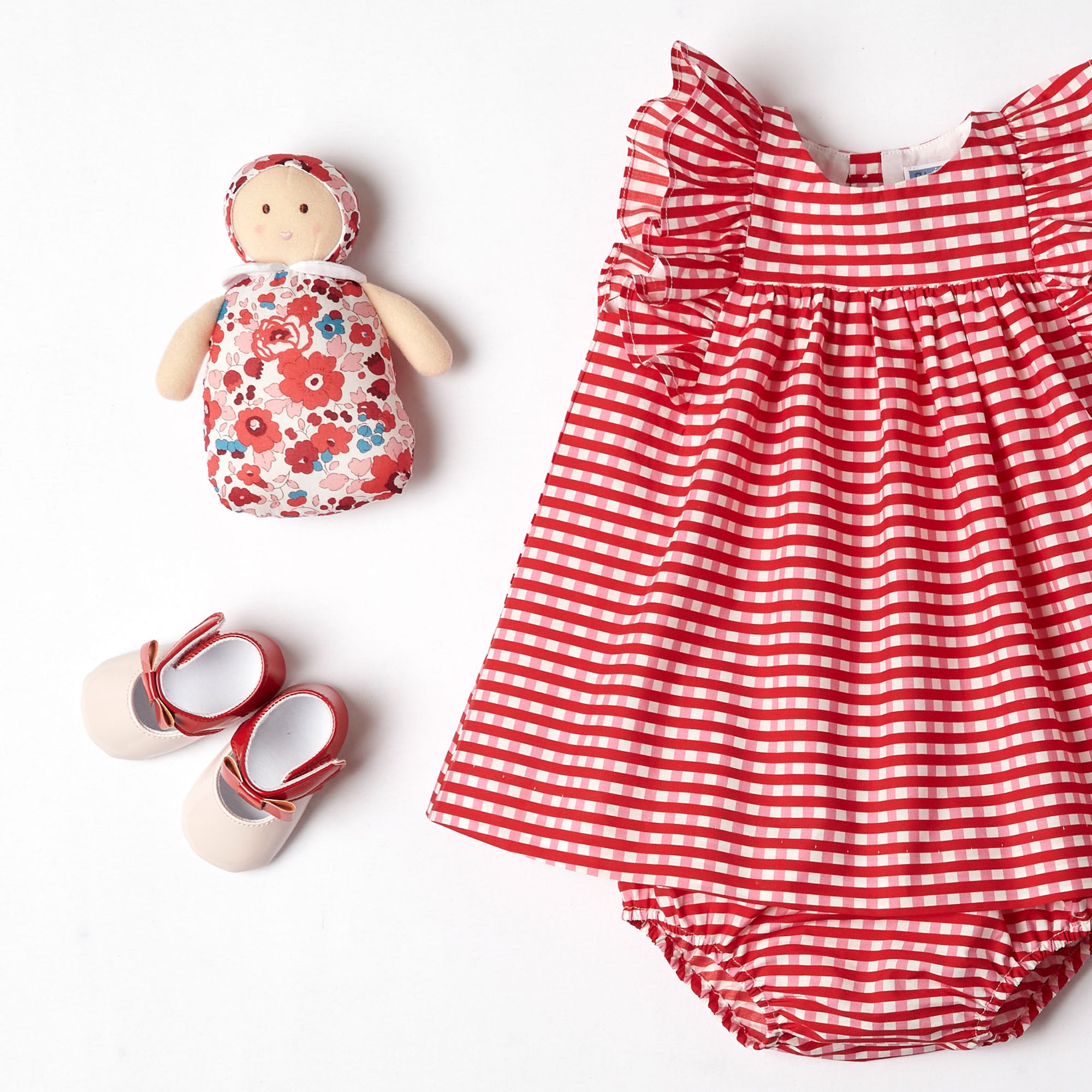 599 QTY / MULTICO PUERICULTURE JOUETS POUPEE JOSEPHINE LIBERTY PETITE CERISE