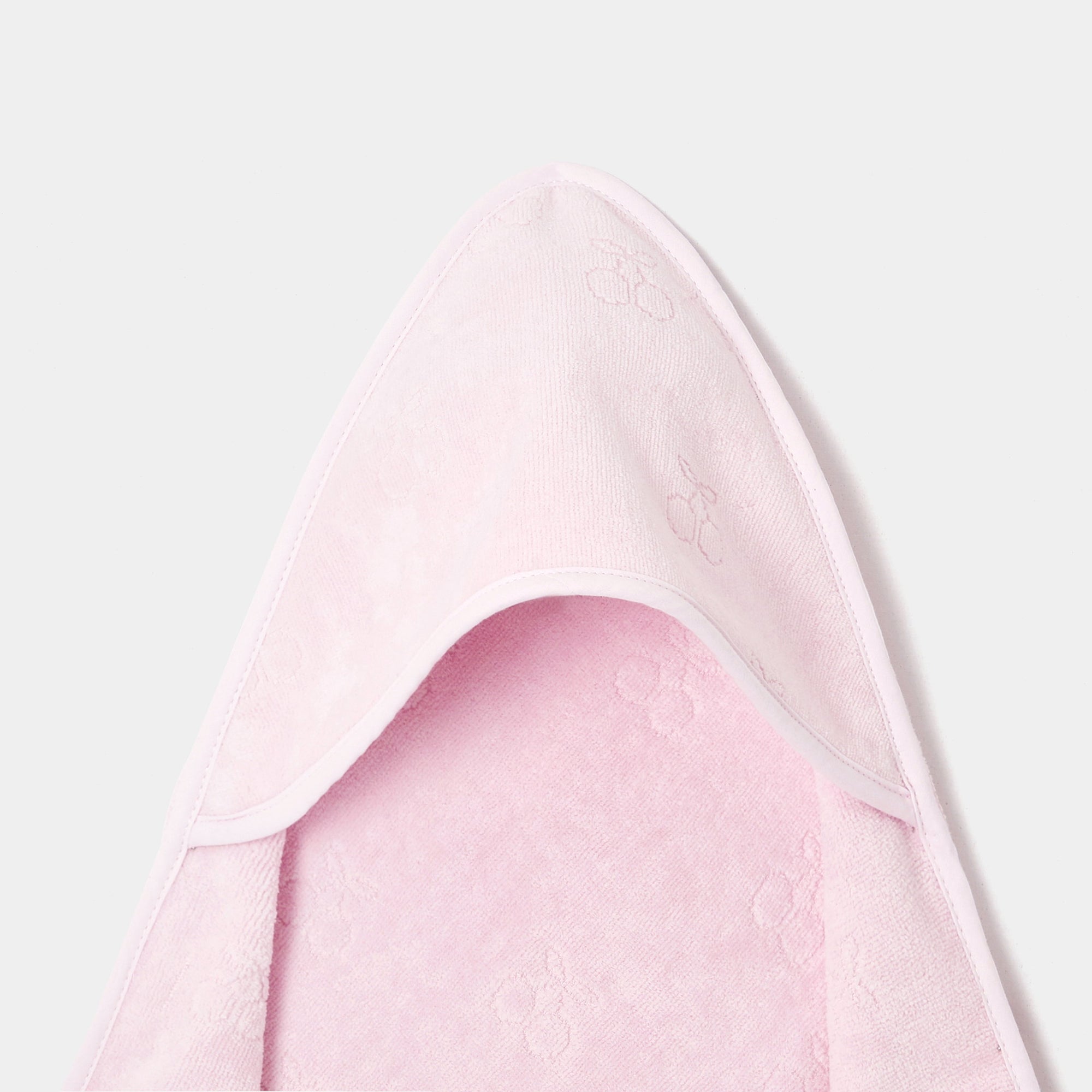 0 QTY / ROSE PALE  PUERICULTURE BAIN PARURE SORTIE DE BAIN PETITE CERISE
