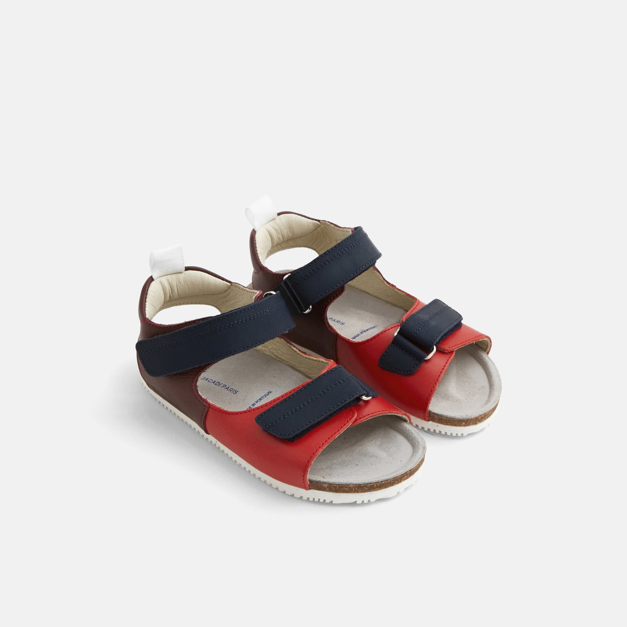 46 QTY / ROUGE/MULTICO CHAUSSURES CUIR SURF BIS