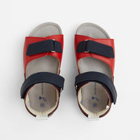 46 QTY / ROUGE/MULTICO CHAUSSURES CUIR SURF BIS