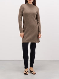 Robe tunique en cachemire - Marron