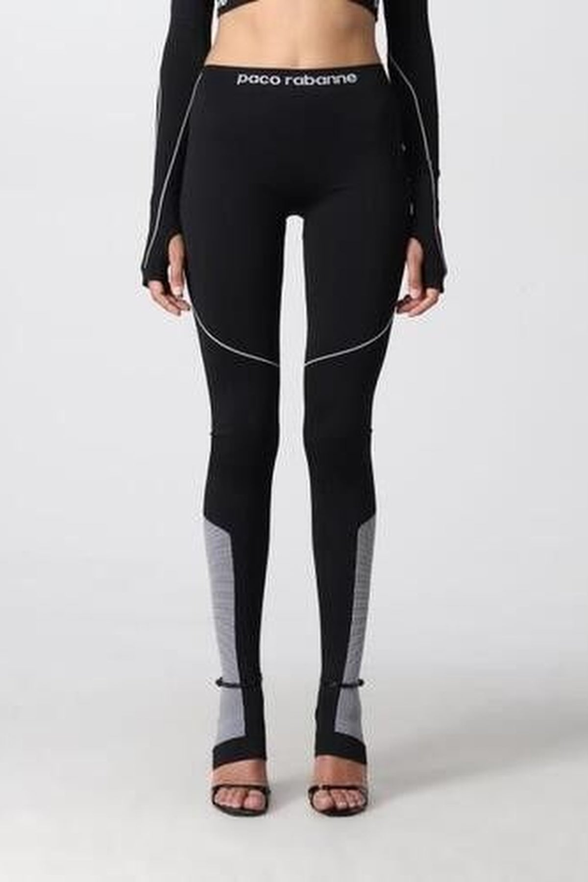 Legging Bodyline à logo - Black & White