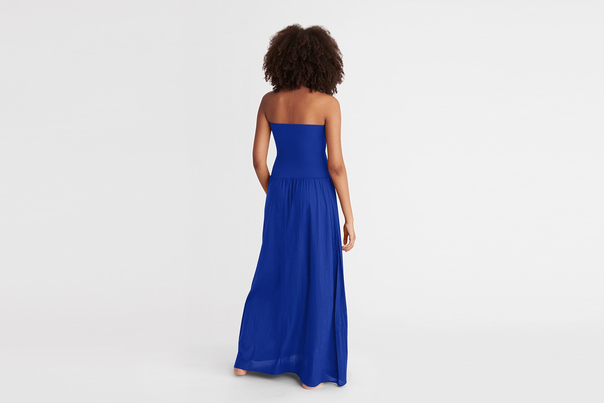 INDIGO ANKARA ROBE LONGUE