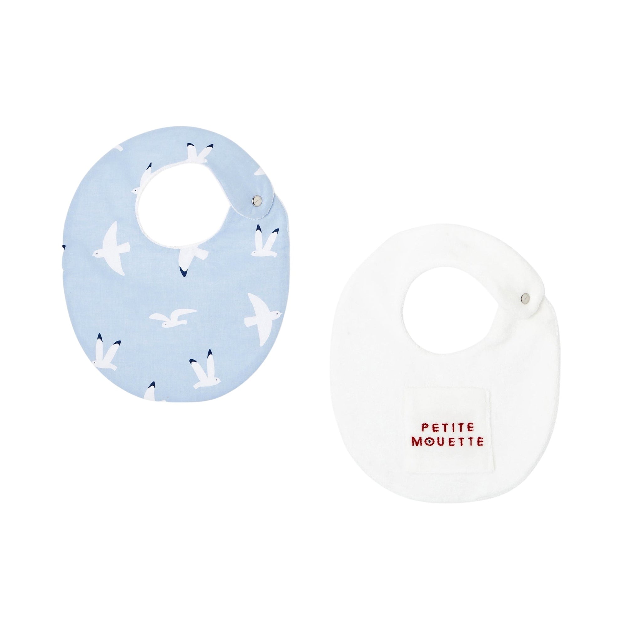 0 QTY / BLEU/BLANC PUERICULTURE PUERICULTURE LOT DE 2 BAVOIRS PETIT MARIN