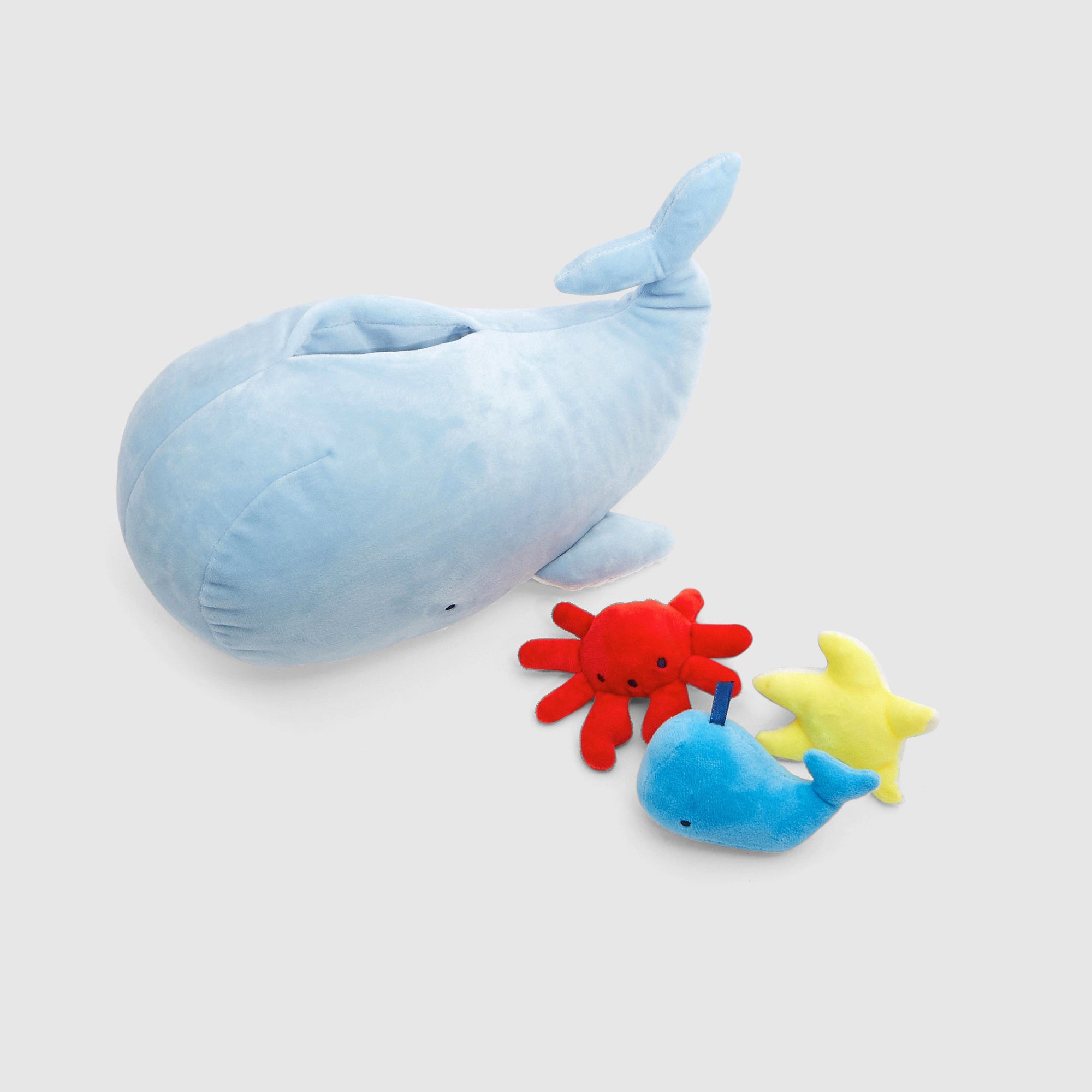 Peluche Baleine - Bleu & Multicore