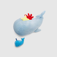 Peluche Baleine - Bleu & Multicore