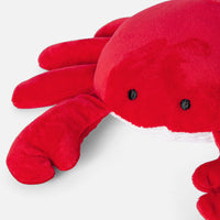 89 QTY / ROUGE MOYEN PUERICULTURE JOUETS PELUCHE PM CRABE