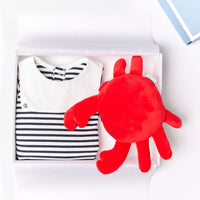 89 QTY / ROUGE MOYEN PUERICULTURE JOUETS PELUCHE PM CRABE