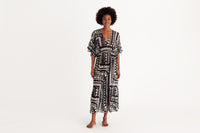 IMPRIME TRIBU RIVAGE ROBE LONGUE