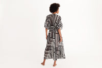 IMPRIME TRIBU RIVAGE ROBE LONGUE