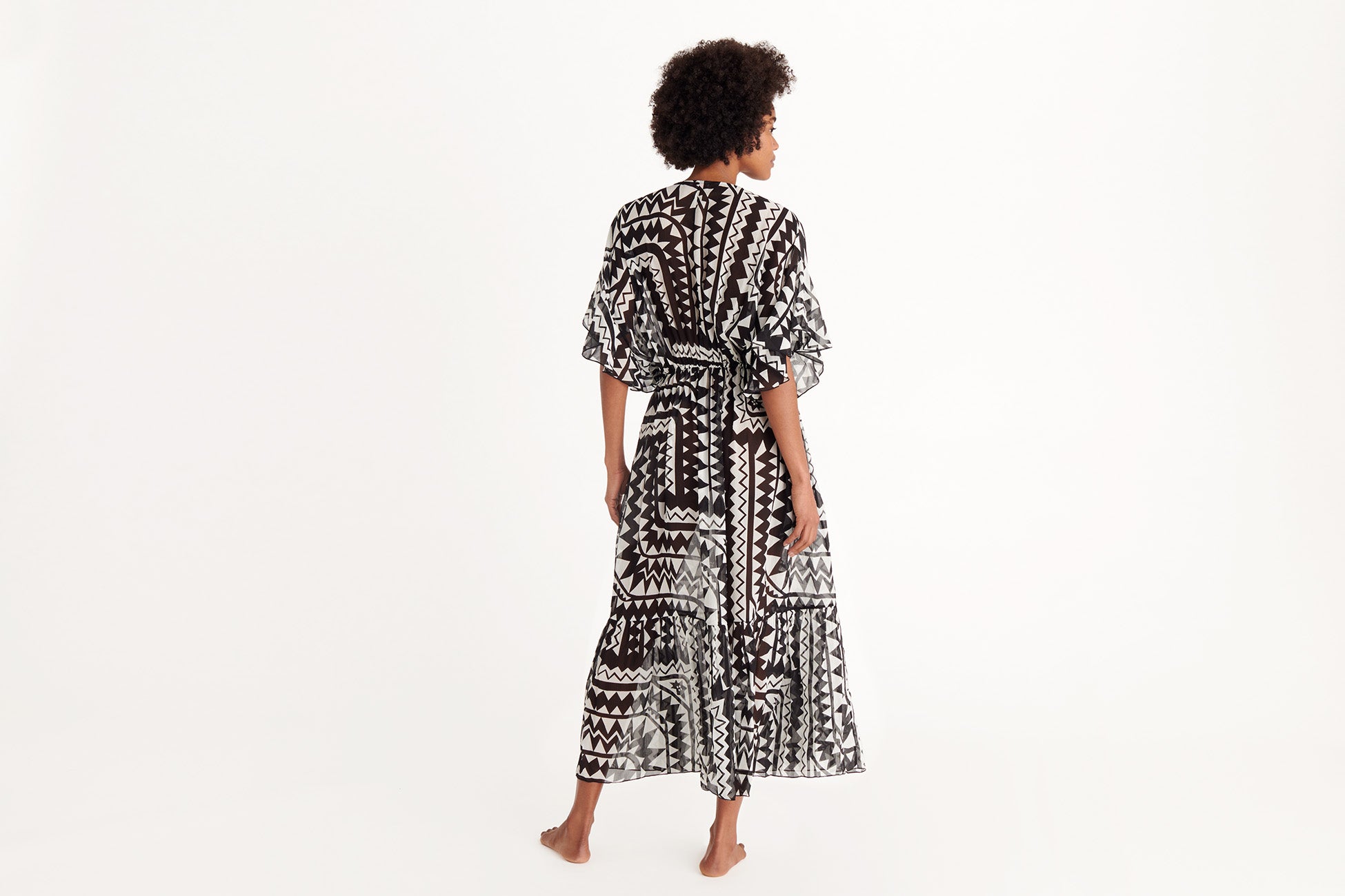 IMPRIME TRIBU RIVAGE ROBE LONGUE