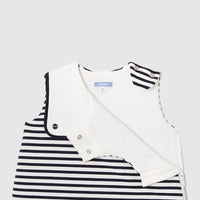0 QTY / MARINE/BLANC PUERICULTURE LINGE DE LIT GIGOTEUSE 0-6M NAUTIQUE RAYE