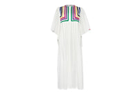 BLANC/MULTICO YACHT DAMIER CAFTAN