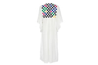 BLANC/MULTICO YACHT DAMIER CAFTAN